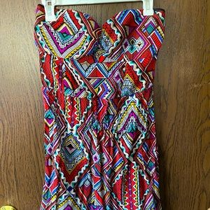 Name brand strapless short dress